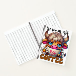 Life Begins After Coffee  Notebook