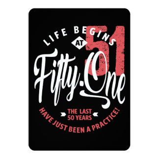 51st Birthday Cards, Photocards, Invitations &amp; More