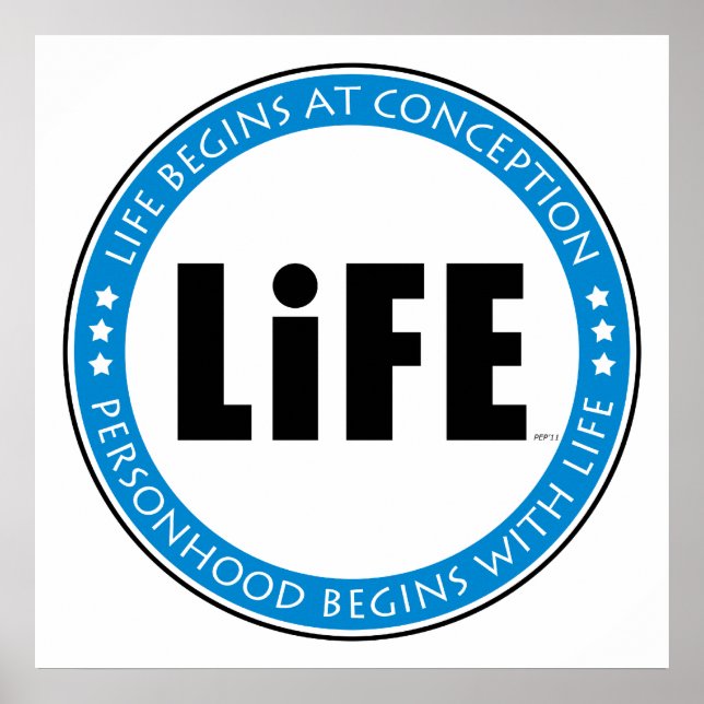 Life Begins At Conception Poster (Front)