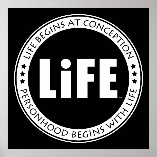 Life Begins At Conception Poster (Front)