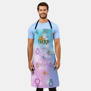 Life Begins At (Customize) Apron (Large)