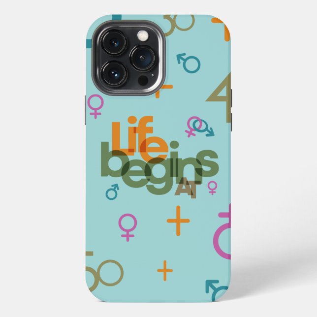 Life Begins At (Customize) | iPhone Case (Back)