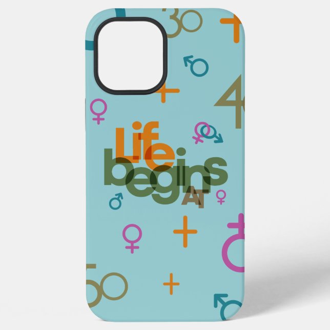 Life Begins At (Customize) | iPhone Case (Back)