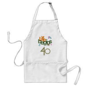 Life Begins At (Customize) Standard Apron