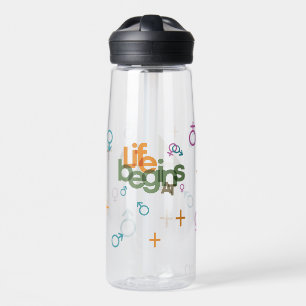 Life Begins At (Customize)    Water Bottle