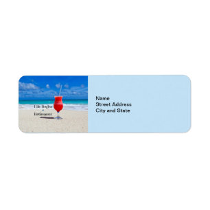Life Begins at Retirement address label,         