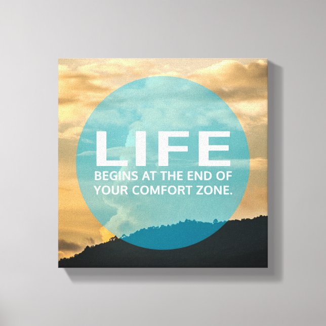 Life Begins Canvas Print (Front)