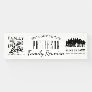 Life Begins & Love Never Ends   Family Reunion Banner