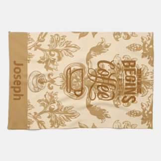 Life begins with coffee kitchen towel