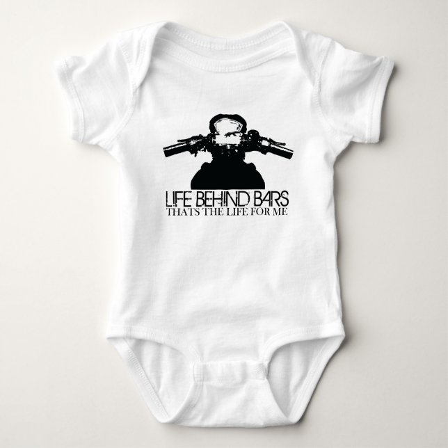 Life Behind Bars Baby Bodysuit (Front)