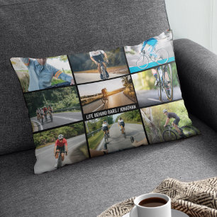 Life Behind Bars Personalize Images Bicycle Lovers Accent Pillow