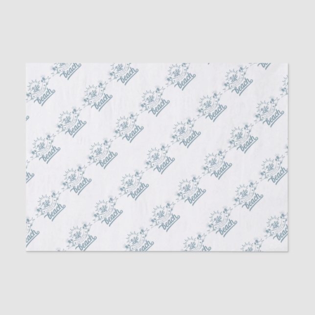 Life Better at Beach Tissue Paper (Front)