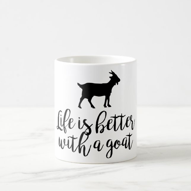 Life Better With Goat Coffee Mug (Center)