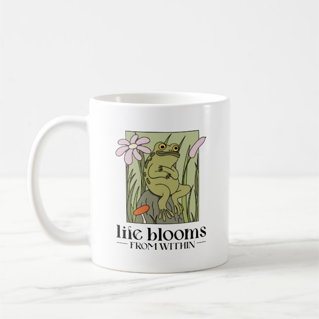 Life Blossoms From Within Coffee Mug (Left)