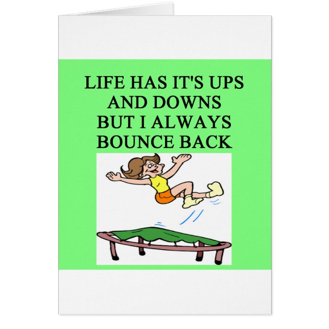 life bouncing trampoline joke (Front)