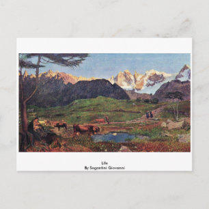 Life By Segantini Giovanni Postcard