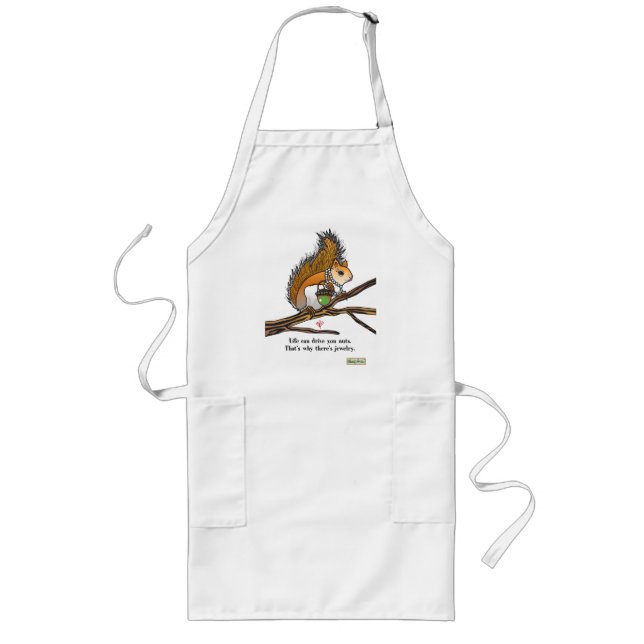 Life Can Drive You Nuts Long Apron (Front)