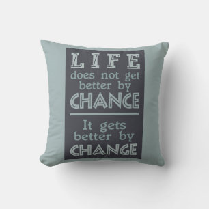 LIFE CHANGE custom throw pillow