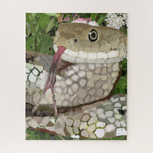 Life Changes, Snake Symbolism of Transformation Jigsaw Puzzle
