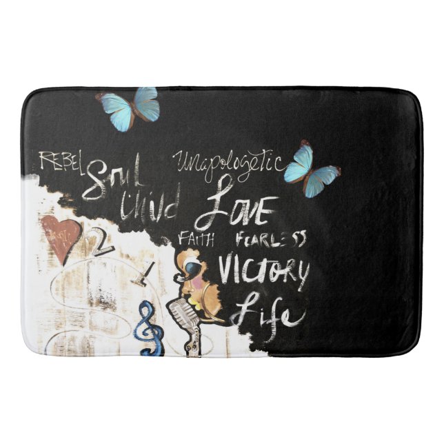 Life Check Bath Mat (Front)