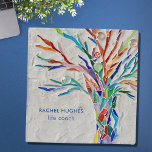 Life Coach 3 Ring Binder<br><div class="desc">Life Coach 3 Ring Binder. This decorative binder features a print of a rainbow coloured tree on a pale grey background. The original design was made in mosaic using many tiny fragments of brightly coloured glass. Personalize it with your name and contact details and to edit further click the "customize...</div>