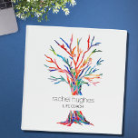 Life Coach Binder<br><div class="desc">Life Coach 3 Ring Binder.
This unique binder is ideal for those involved in life coaching,  therapy and the healing arts.
The original Tree of Life design was made in mosaic using fragments of brightly colored glass.
Customize it with your name and occupation.
Original Mosaic © Michele Davies.</div>