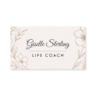 Life Coach Botanical Flowers Blush and Black