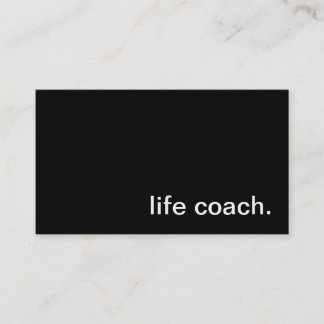 Life Coach Business Card