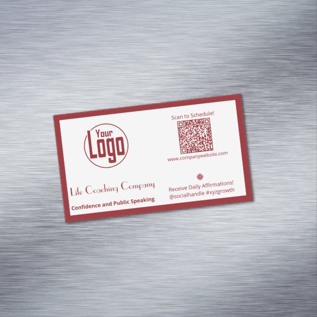 Life Coach Company Logo Magnet Carte de visite (In Situ)