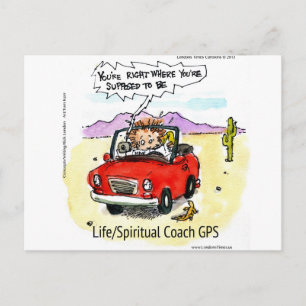 Life Coach GPS Postcard