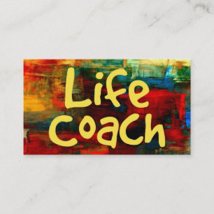Life Coach in Paint Business Card