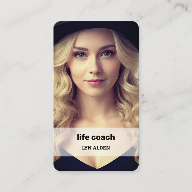 🌈 Life Coach Instagram QR Business Card (Front)
