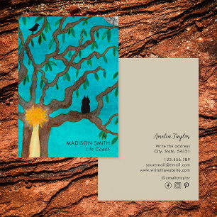 Life Coach Tree Of Life Social Media Business Card