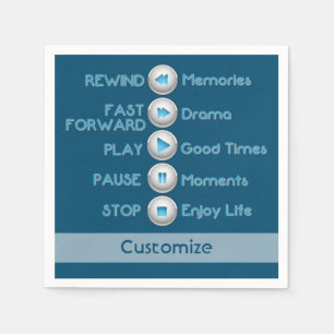 Life Control Buttons Napkins