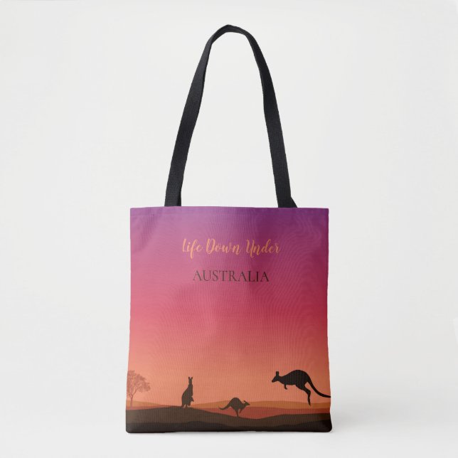 Life Down Under Kangaroo Australia  Tote Bag (Front)