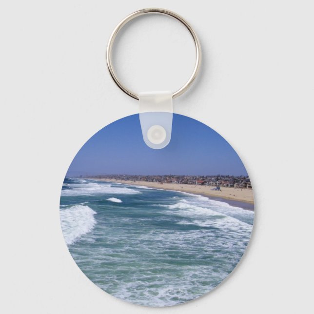 Life Enjoyment - Hermosa Beach California Keychain (Front)