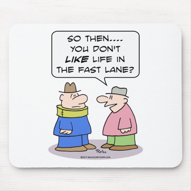 life fast lane neck brace like mouse pad (Front)
