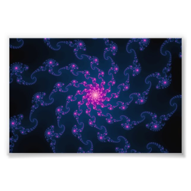 Life Flower Fractal Art Photo Print (Front)