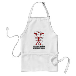 Life Flows Through My Circle Of Willis (Health) Standard Apron