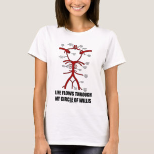 Life Flows Through My Circle Of Willis (Health) T-Shirt