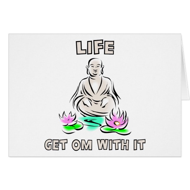 Life Get OM With It Yoga Gift (Front Horizontal)