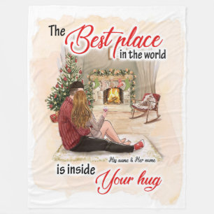 Life Gifts   The Best Place In The World Fleece Blanket