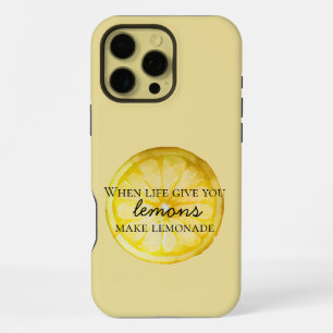 Life Gives You Lemons Quote iPhone 16 Pro Max Case