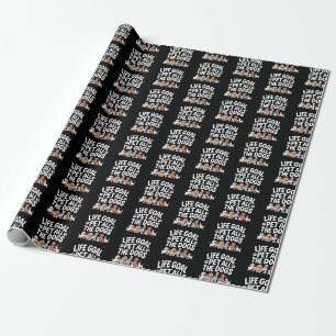 Life Goal: Pet All The Dogs Funny Dog Lover Quote Wrapping Paper