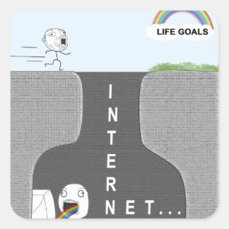 Life Goals vs. Internet. Funny Stickers