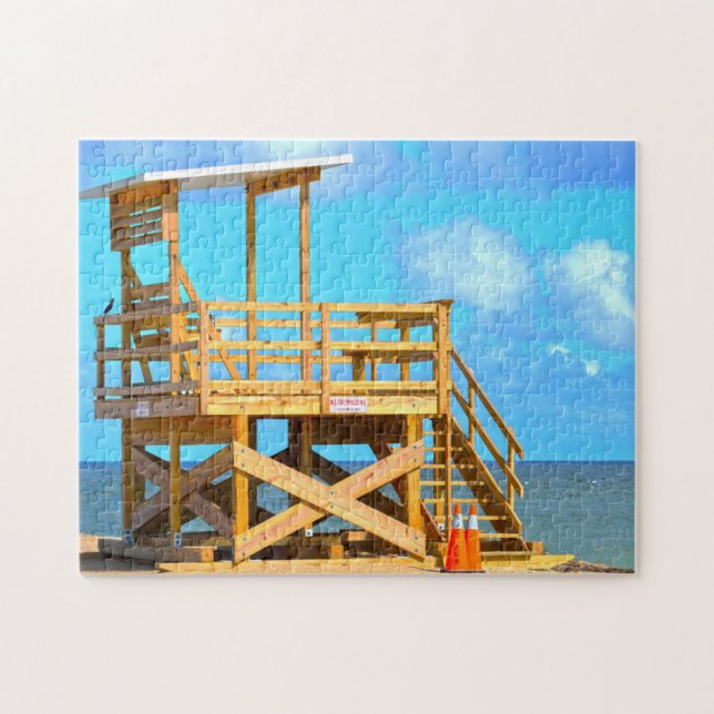 Life Guard Stand Florida. Jigsaw Puzzle (Horizontal)