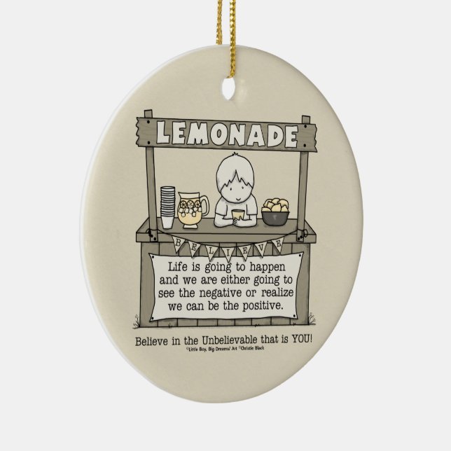 Life Happens Ceramic Ornament (Right)