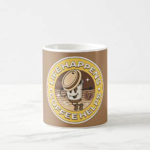 Life happens coffee helps mug