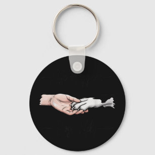 Life happens dogs help dog lover dog owner keychain