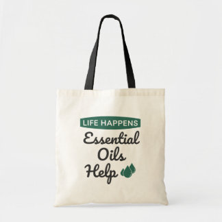 Life Happens : Essential Oils Help Two-Tone Coffee Tote Bag
